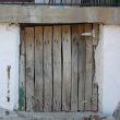 Old wooden door
