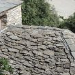 Roof with slate tiles 