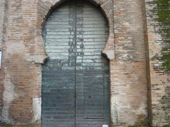 Old iron door
