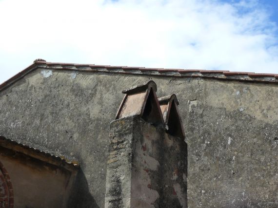 Chimneys of a farmhouse