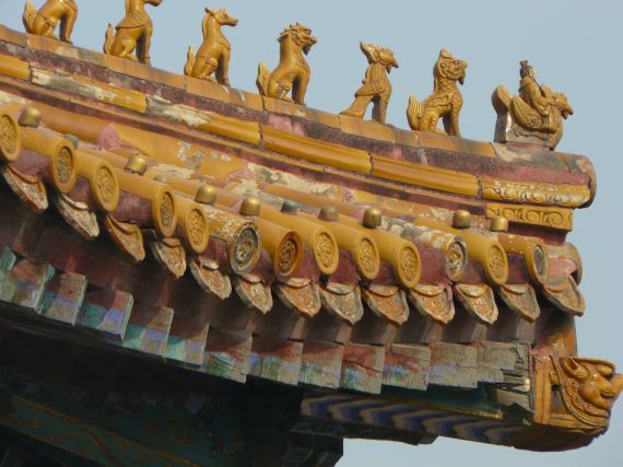 Roof tiles, forbidden city