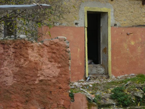 Backyard of deserted house