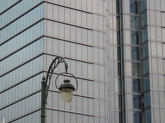 Glass facade